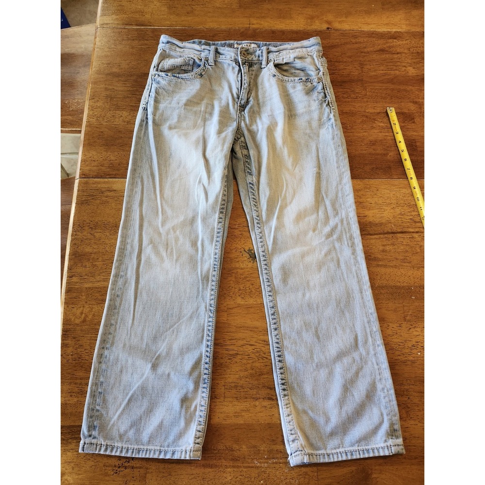 Buckle‎ BKE Jake Straight Leg Mens 34S  Blue Jeans  Mid Rise